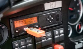 tachograph on the dashboard tachograph on the dashboard