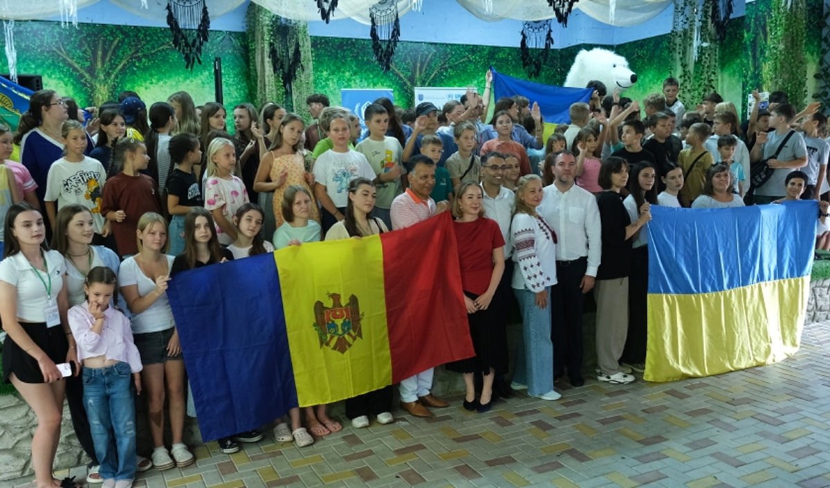 A summer camp for 260 children from Ukraine was organized in Moldova