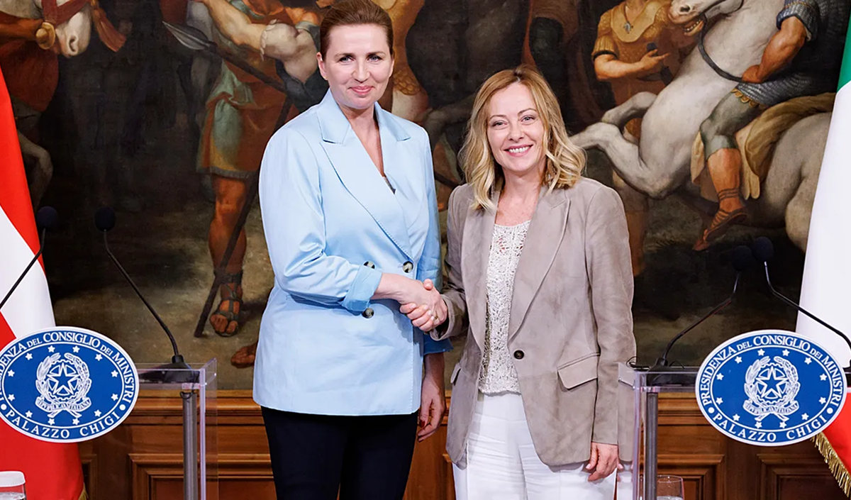 The prime ministers of Italy and Denmark issued a statement opposing migration