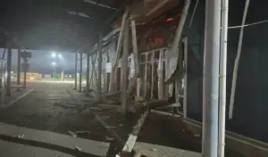 Din cauza atacului, punctul de trecere a frontierei dintre Ucraina și România nu funcționează.