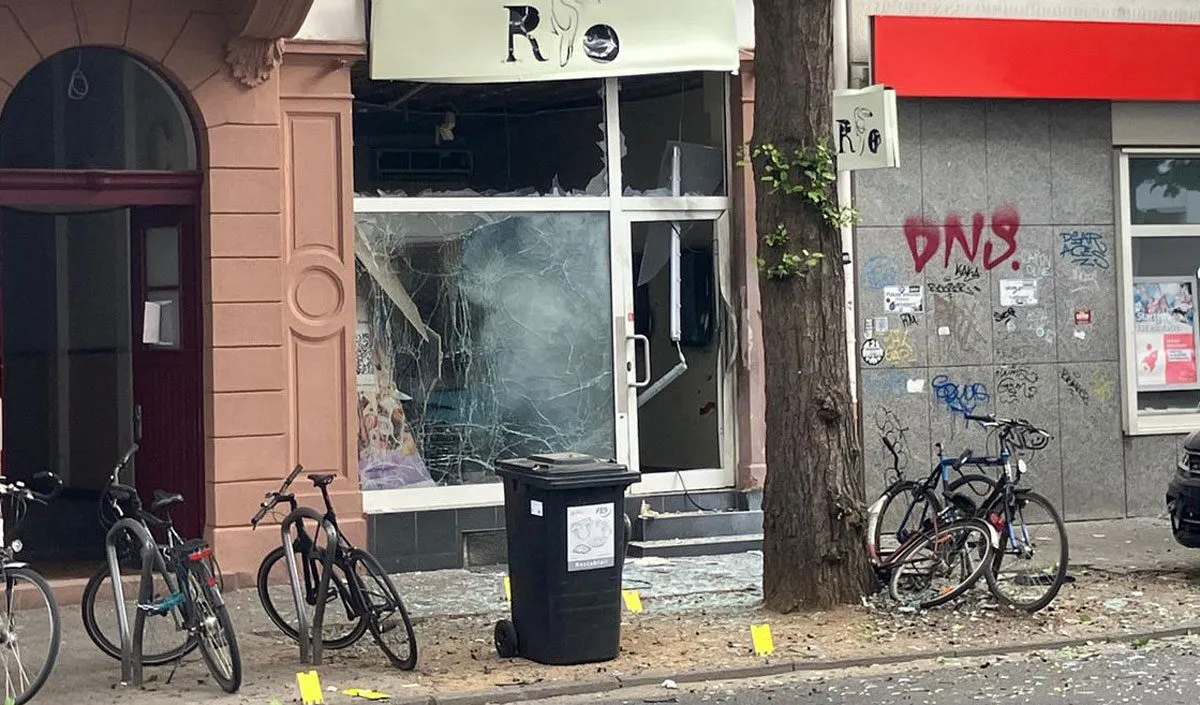 explosion in Frankfurt