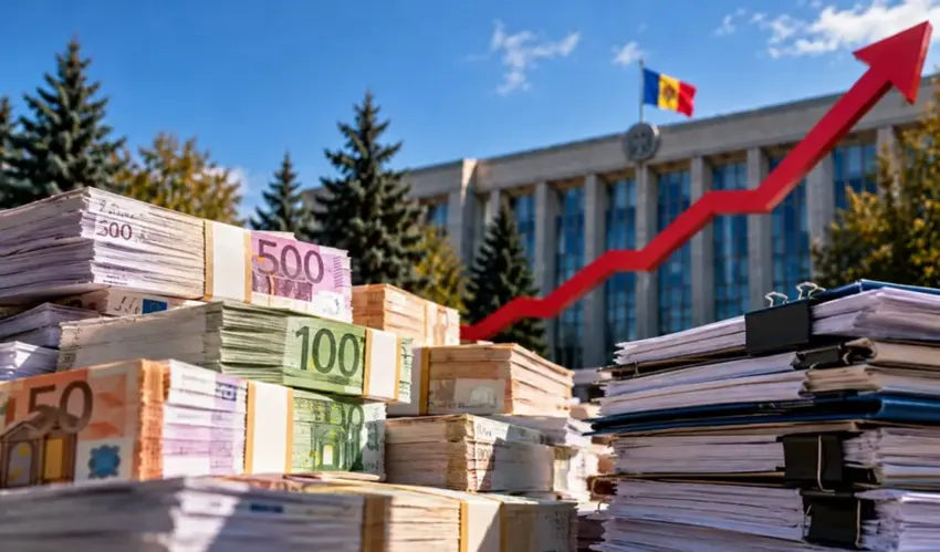 Harta datoriei Moldovei în 2026: sectorul privat „a luat-o înainte” statului Datoria Republicii Moldova