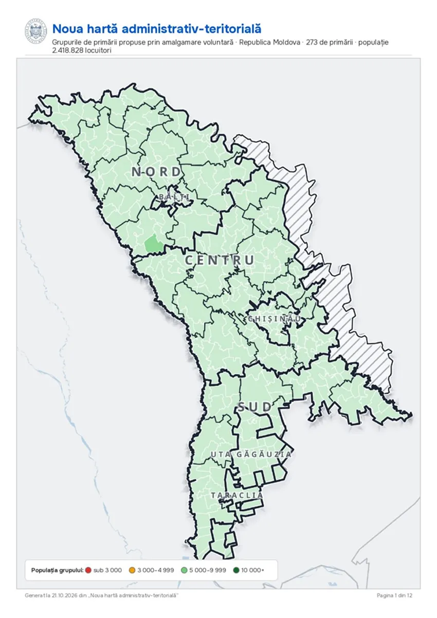 Harta Moldovei