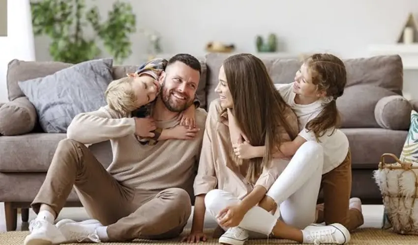 The living wage in the Republic of Moldova, estimated at 34,000 lei per month happy family